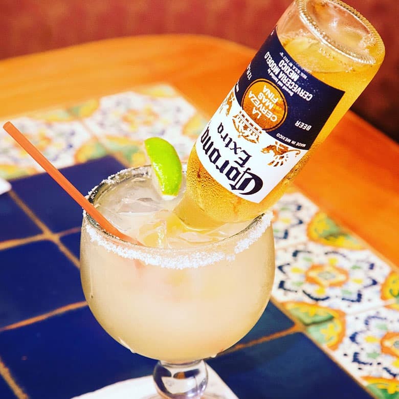 Joselito's Mexican Bulldog, a traditional margarita topped with the beer of your choice